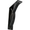 Ekena Millwork Miller Wrought Iron Bracket, (Triple center brace), Antiqued Pewter 2"W x 5 1/2"D x 8"H BKTM02X05X08TMIAPW - alternate 1